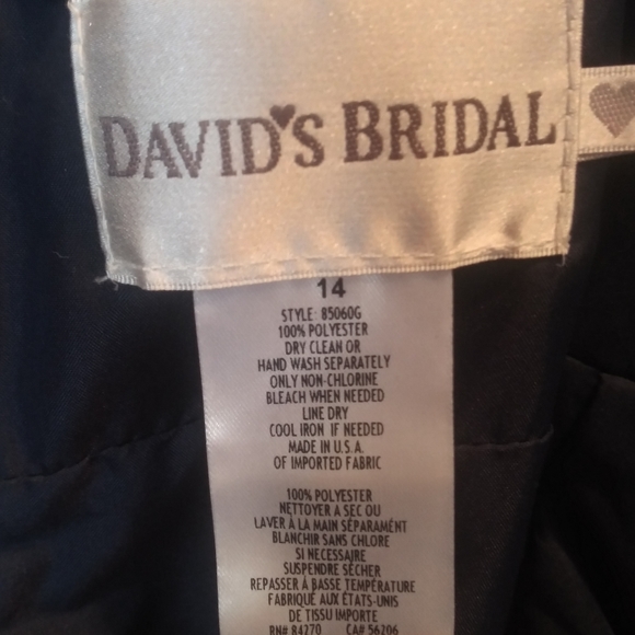 Navy David's Bridal Dress - Picture 5 of 5